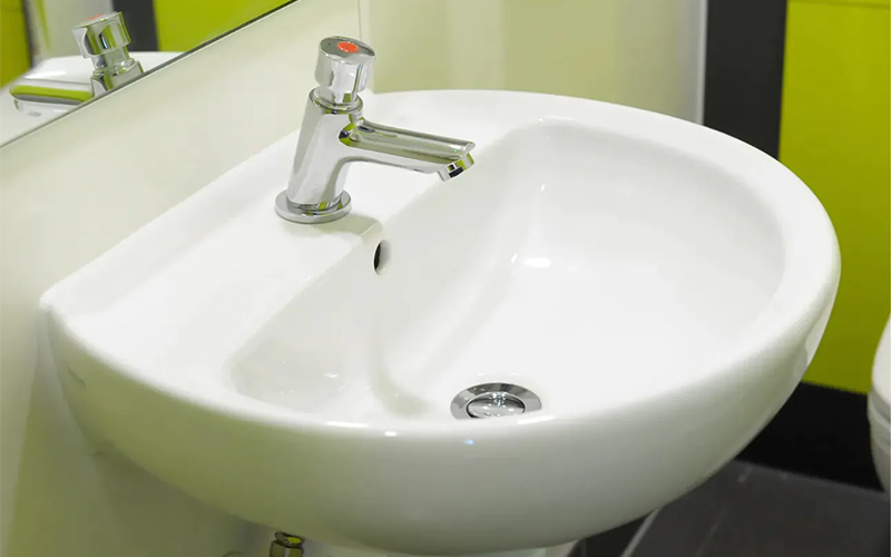 Webbers Caravan Park Washroom Design Image Gallery - Wall Hung Sink