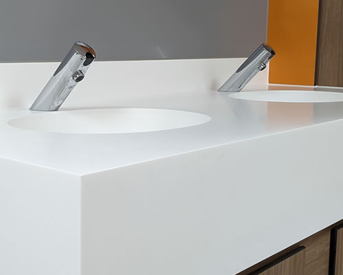 Corian solid surface countertop