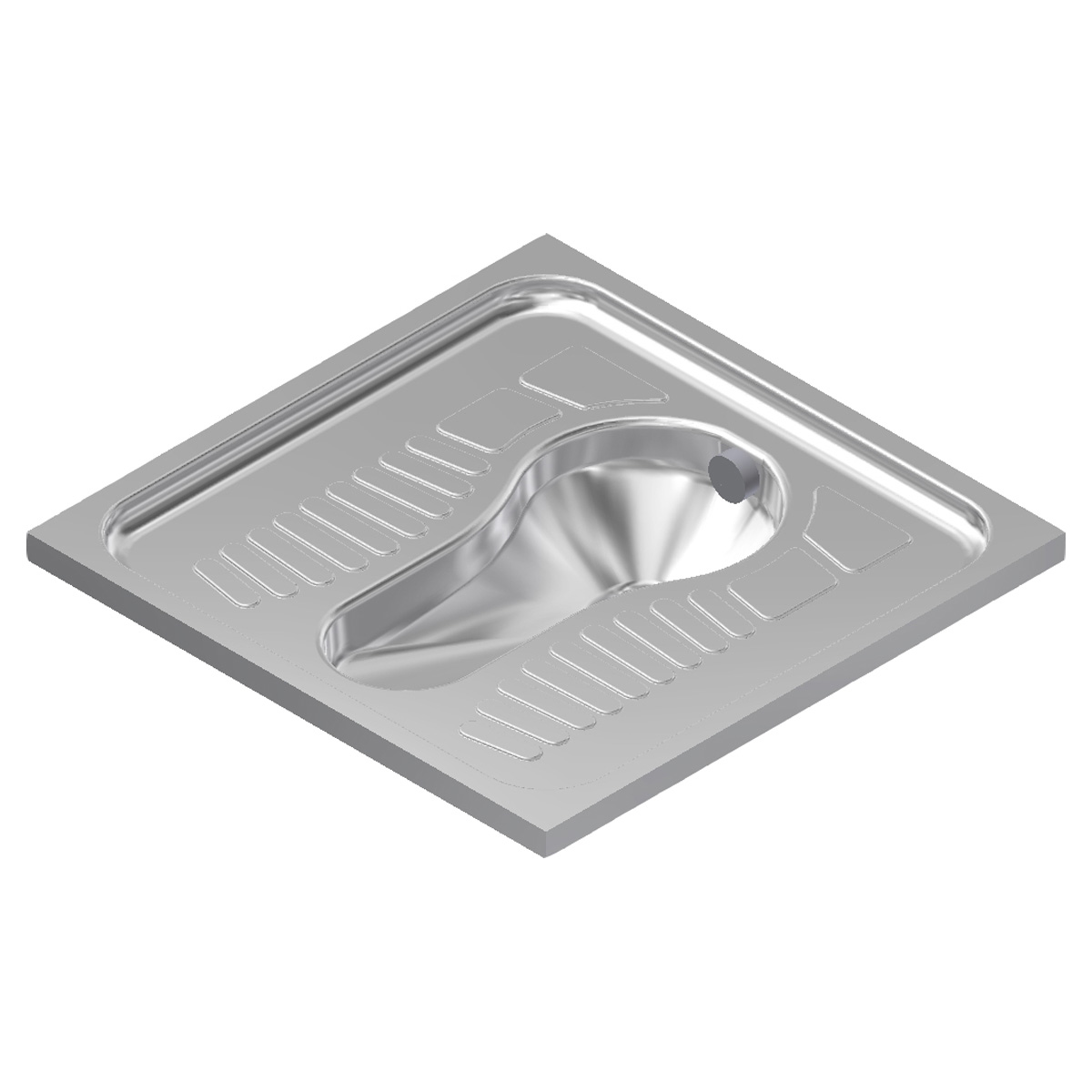 Delabie SHA 700 Squat Pan - Recessed with Trap