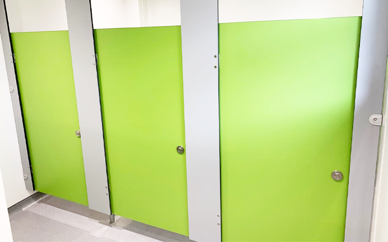 Primary School Toilet Refurbishment at Elm Academy Cubicles
