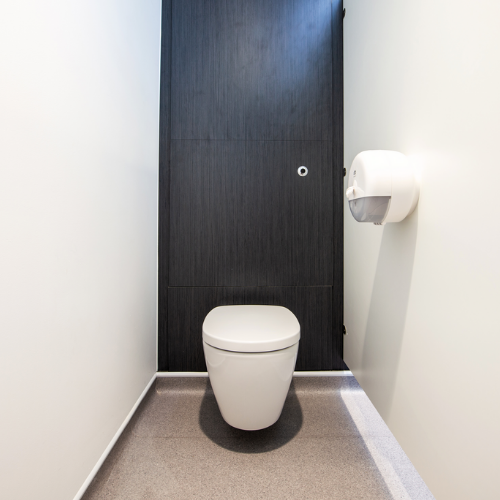 What is a wall-mounted toilet?