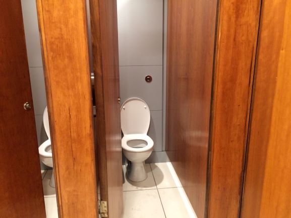 Re-Purposed Toilet Cubicles - Newbury Corn Exchange