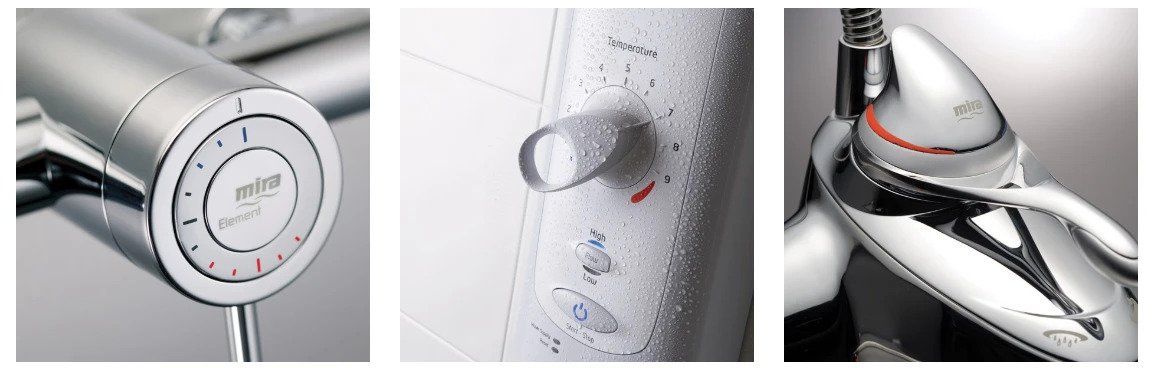 Mira Electric Showers, Shower Heads and Shower Controls