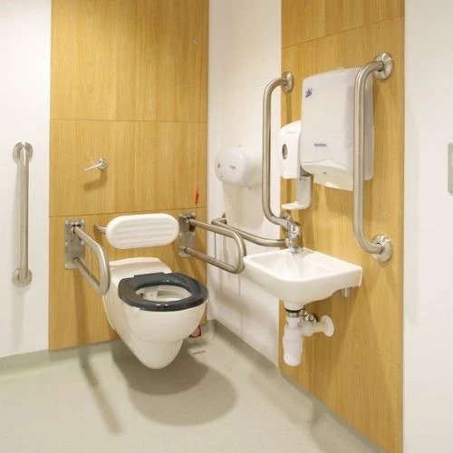 NYMAS - DOC M Toilet Pack,  Grab Rails and Projected Toilet Pan