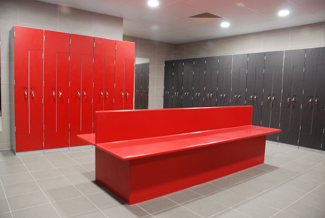 Gym changing room