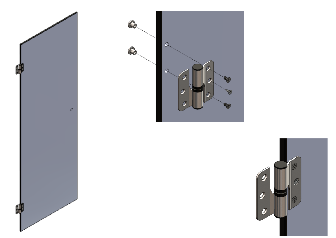 How to fit toilet cubicles step 4