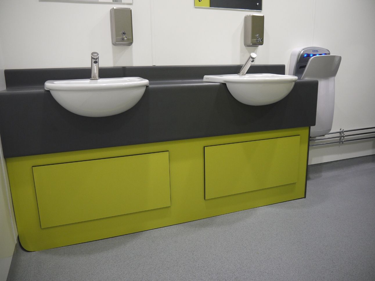 Washroom Refurbishment Key Centre at Elvetham Heath Commercial