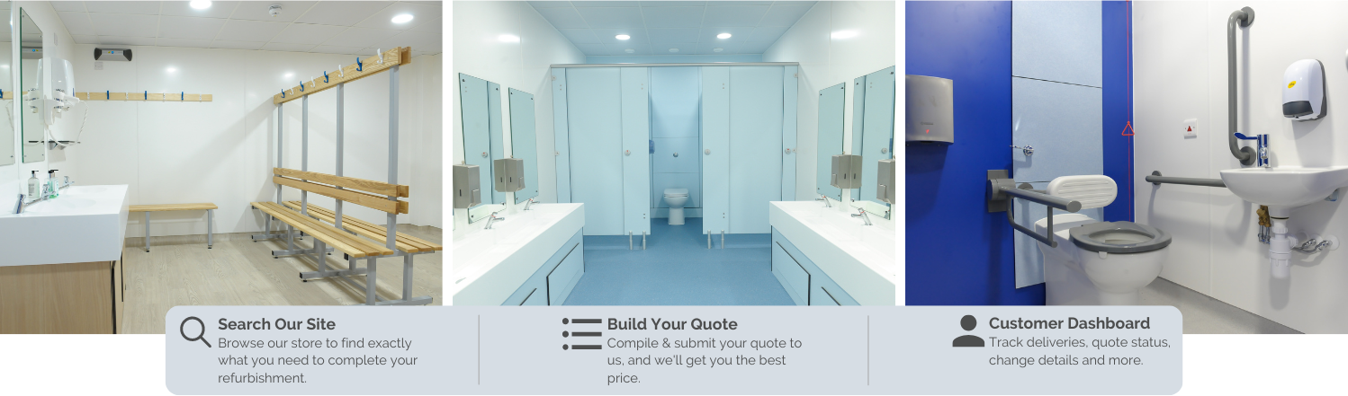 Specialists in Washroom Supplies | Urinals, Toilet Cubicles, Taps & More | Commercial Washrooms 