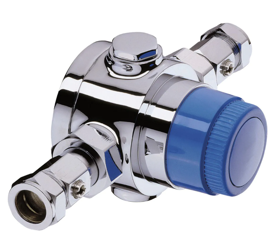 Bristan 22MM Group Thermostatic Mixing Valve (TMV3) with Integral Isolation