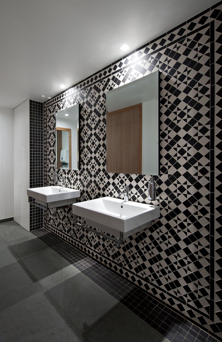 Bathroom tiling